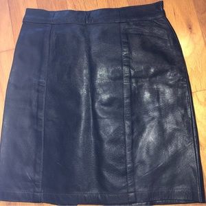 Leather Skirt - Size M